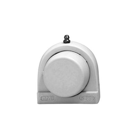 Ami Bearings SINGLE ROW BALL BEARING - 20MM STAINLESS SET SCREW WHITE TB PLW BLK OPN/CLS COV MUCTBL204CEW